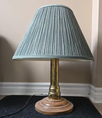 Table Lamp with Green Shade, View more