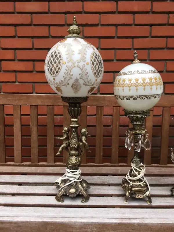 Set 3 Lampes Vintage Antique Baroque Table Lamps in Indoor Lighting & Fans in City of Montréal - Image 4