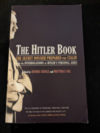 The Hitler book: secret dossiers prepared for Stalin