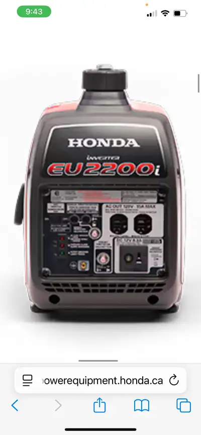 2025 Honda EU 2200 I Generator, View more