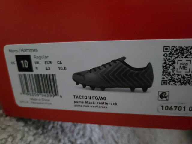 Outdoor Soccer Cleats/Boots -  (Size 10) in Soccer in Edmonton - Image 3