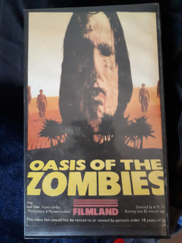 VHS OASIS OF THE ZOMBIES - 70S EUROPEAN HORROR MOVIE in Arts & Collectibles in Annapolis Valley