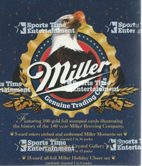 Miller Beer Card Set - 100 Cards plus a Free Case