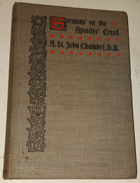 1898 HC Book Sermons on the Apostles Creed