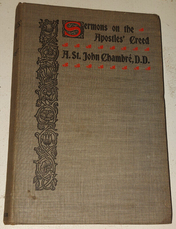 1898 HC Book Sermons on the Apostles Creed in Other in Kingston
