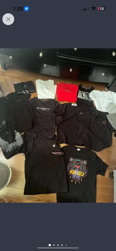 Designer t shirt small men givenchy Moncler Armani , View more