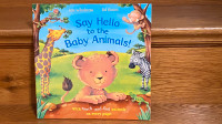 Say Hello to Baby Animals Touch & Feel softcover book