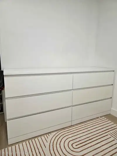 White 6 Drawer Dresser For Sale, View more