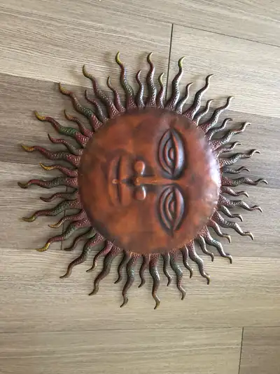 METAL SUN FACE OUTDOOR OR INDOOR ''NEW'', View more