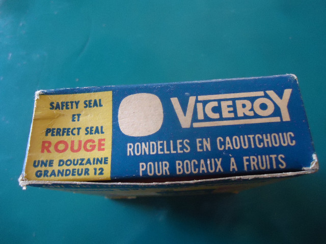 1940  2 Boîtes Rondelles Rubber Rings Boxes Bocaux Viceroy Rare dans Art et objets de collection  à Lévis - Image 4