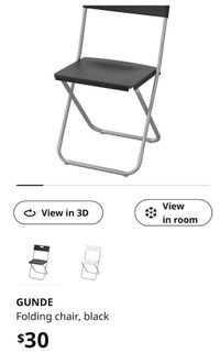 Ikea folding chairs 