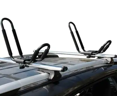 This Kayak Carrier designed mounts to virtually all crossbars and load bars on the market. The carri...