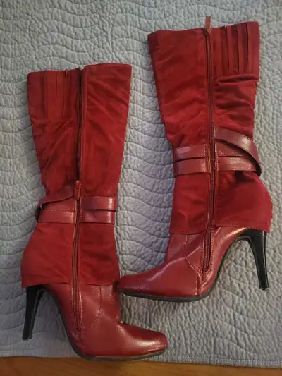 Red High Heel Boots, View more