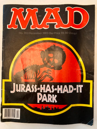 Mad Magazine 323 December 1993 Humor  Cartoon Jurassic Park