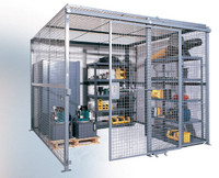 Wire mesh partitions, wire lockers, security fencing,safety cage
