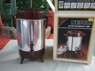 Vintage 32 Cup Automatic Coffee Perk by NESCO, View more