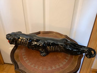 Large Vintage Majestic Black Panther Sculpture