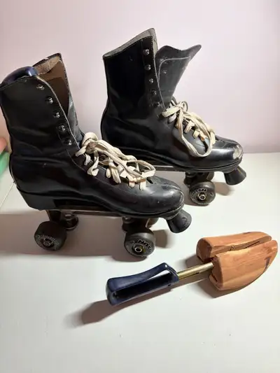 All leather Roller Derby Black Roller Skates, View more