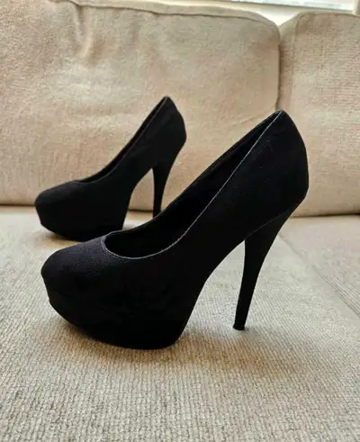Black 5 inch High Heel Shoes, View more