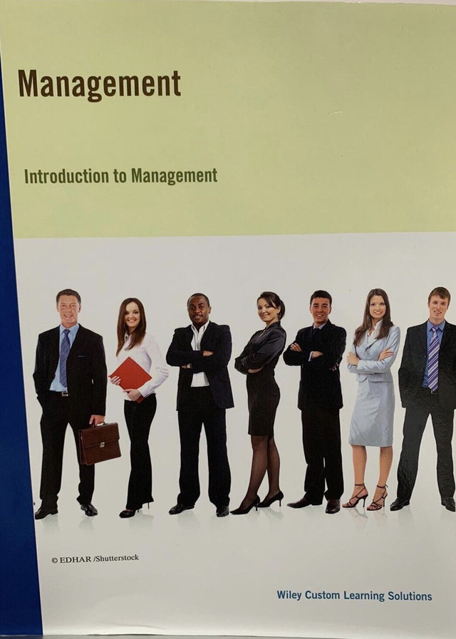 Management: Introduction to Management in Textbooks in Mississauga / Peel Region