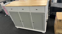 Kitchen island with 3 drawers & 3 doors 