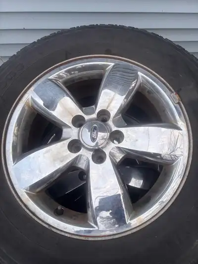 Set of 4 tires on rims. Still have some life left. Size 235/65R17. Pick up in Madoc. Asking $500 OBO