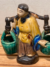 Old Chinese Figurine, Handpainted