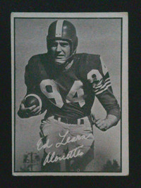 1961 Topps football CFL #68 - Ed Learn, Montreal Alouettes