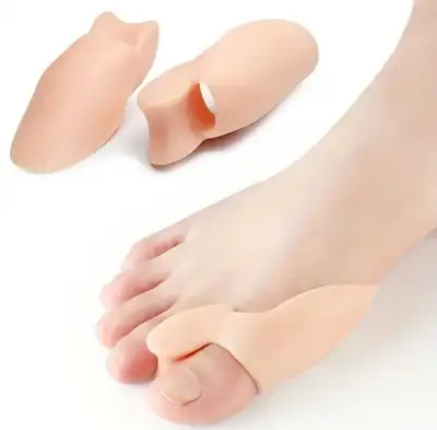 A pair of soft silicone gel toe separator and bunion protector. There are 3 pairs available. Pickup...