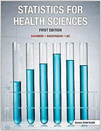 Statistics For Health Sciences 1E Saunders 9781927737248