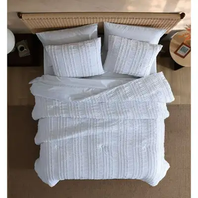 !!! BNIB !!! Sumptuous!!! Serene White Color !!! King 3 Pc Set, View more