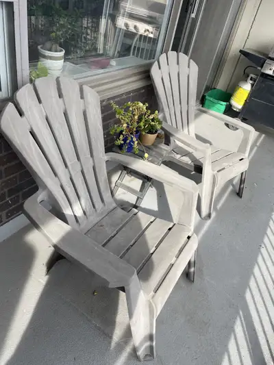 Outdoor Patio Chairs with Side Table, View more