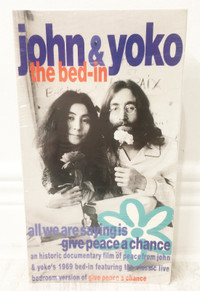 Rare John Lennon & Yoko Ono 1990 The Bed-in VHS video