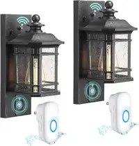 NEW: 2 Pack Dusk to Dawn Outdoor Wall Lights