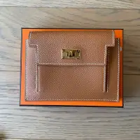 BNIB Auth Hermes Kelly Compact Wallet Gold/Gold