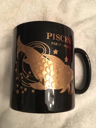 Pisces ( feb19, mar 20) mug , new great birthday Day gift, 