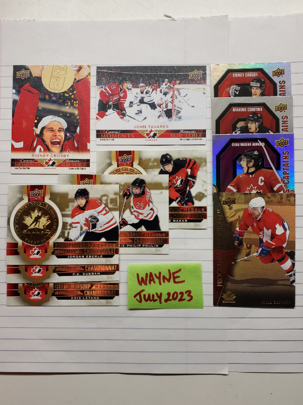 *** 2021-22 TEAM CANADA TIM HORTONS NHL UPPER DECK HOCKEY CARDS in Arts & Collectibles in City of Toronto - Image 2