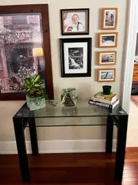 Tempered Glass Console Table (Two Pained)
