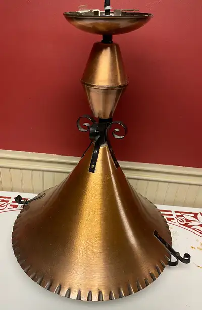 Mid Century Copper Hanging Light, View more