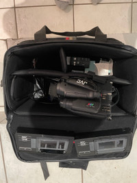 Vintage JVC video camera with cassette adapters 