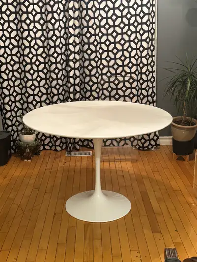 MCM Eero Saarinen Round 42" Tulip Dining Table, View more