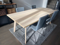 IKEA Dining table and 4 Chairs with a FREE! Matching Rug