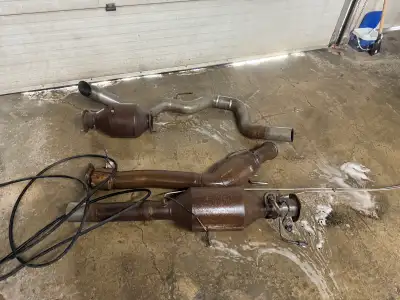 Full factory stock exhaust 2011-2017 ram 3500 down pipe to 02 sensors Catylic converters Tailpipe $1...