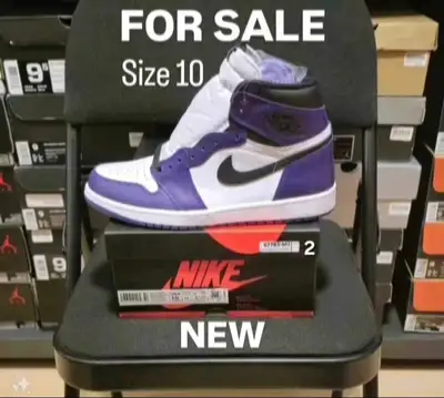 Air Jordan 1 Court Purple White size 10, View more