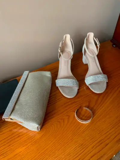 Wedding items-shoes, bag, accessories, View more