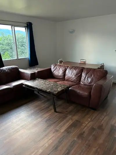 2-bedroom, 1-bathroom suite, 617 sq ft. Pet-friendly with en-suite laundry. Close to bus stops and c...