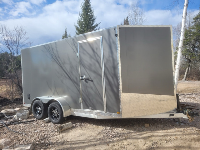 Brand new beautiful aluminum trailer in Cargo & Utility Trailers in North Bay