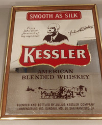 Kessler Whiskey Bar Mirror 21"x17" Advertisement