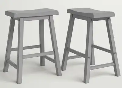 Brand New in Box Danara Solid Wood Counter Stool, Set of 2, View more
