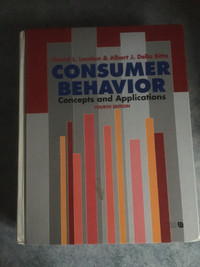 CONSUMER BEHAVIOR Concepts and Applications Fourth Edition